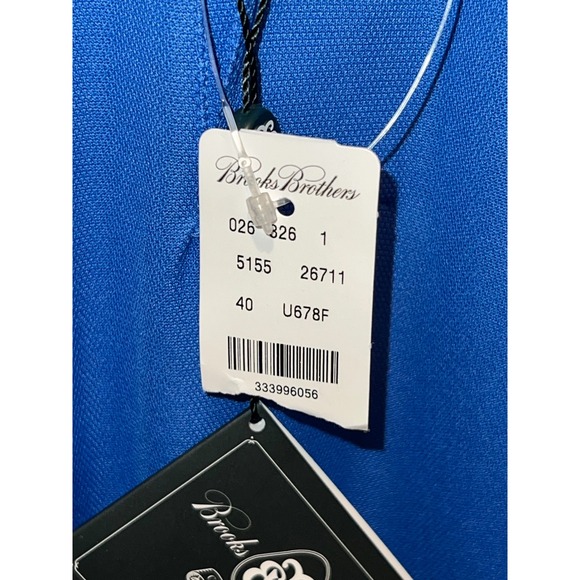 NEW Brooks Brothers Country Club ProSport Polo Shirt Blue Mens Large 5155 26711 - Picture 3 of 8
